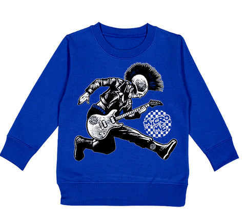 Punk Skelly Crew Sweatshirt, Royal(Toddler, Youth, Adult)