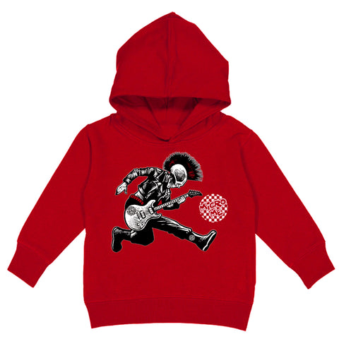 Punk Skelly Hoodie, Red (Toddler, Youth, Adult)