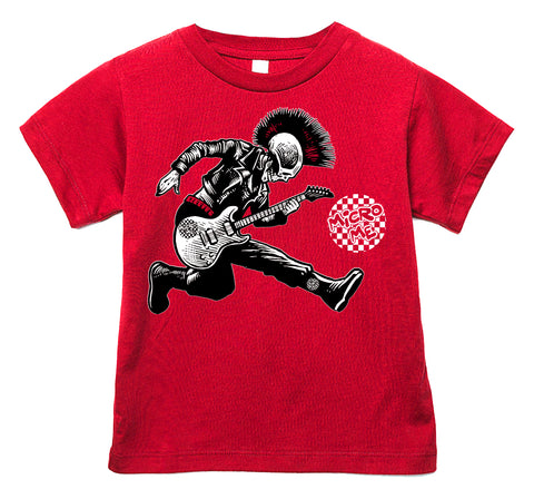 Punk Skelly Tee, Red (Infant, Toddler, Youth, Adult)