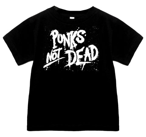 Punk's Not Dead Tee, Black (Infant, Toddler, Youth, Adult)