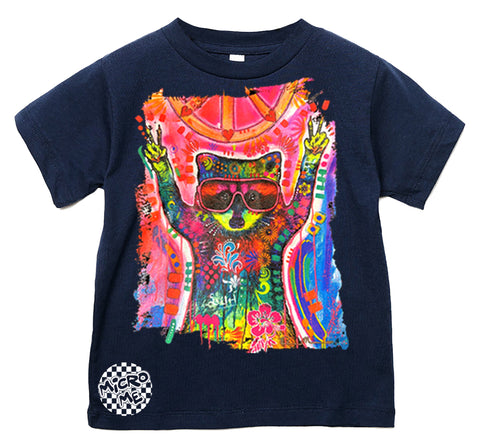 WD Raccoon Tee, Navy (Infant, Toddler, Youth, Adult)