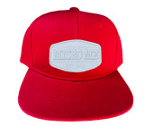 *RED Snapback, W/W Patch (Infant/Toddler, Child, Adult)