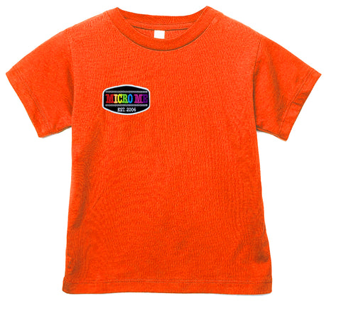 Rainbow Patch Tee, Orange (Infant, Toddler, Youth, Adult)