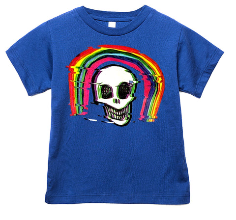 Rainbow Skull Tee, Royal (Infant, Toddler, Youth, Adult)