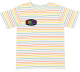 Rainbow Stripe Tee, RB Patch (Toddler, Youth)