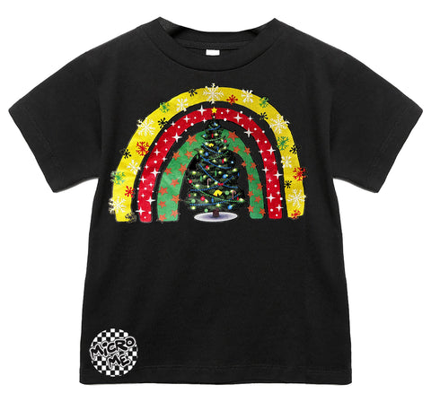 Rainbow Tree Tee, Black (Infant, Toddler, Youth, Adult)