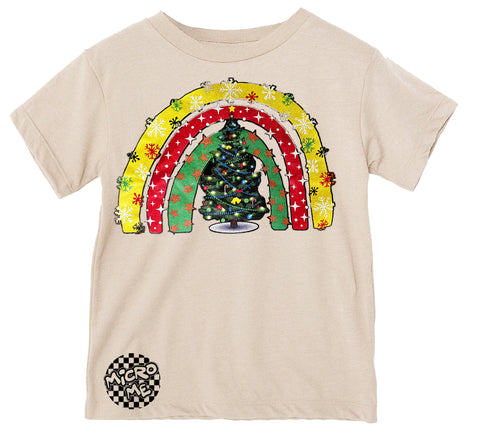 Rainbow Tree Tee, Natural (Infant, Toddler, Youth, Adult)