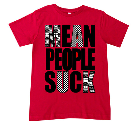 Mean People Suck Tee, Red (Infant, Toddler, Youth)