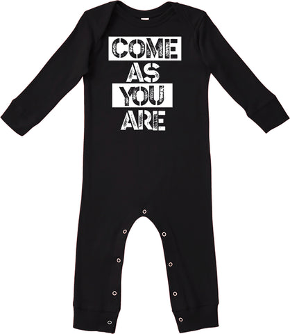 Come As You Are Romper, Black (Infant)
