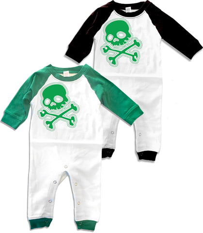 SPD-Green Skull Rompers (Infant)