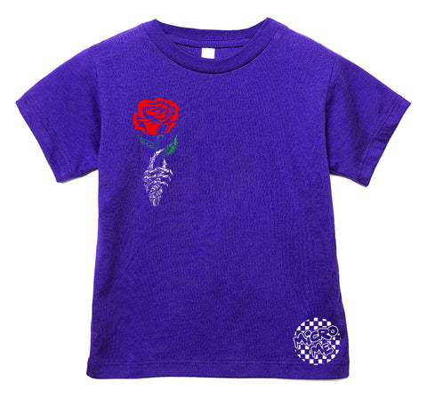 Rose Tee  Shirt, PURPLE (Infant, Toddler, Youth, Adult)