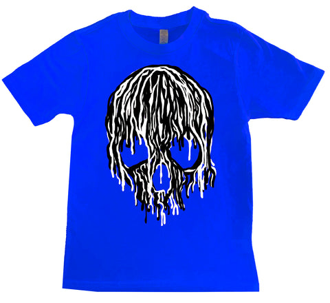 Signature Drip Skull Tee, Royal  (Infant, Toddler, Youth, Adult)