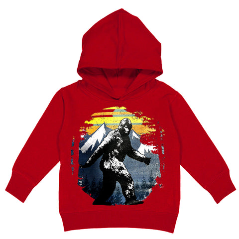 Sasquatch Mountain Hoodie,Red (Toddler, Youth, Adult)