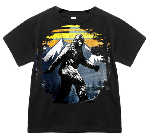 Sasquatch Mountain Tee, Black  (Infant, Toddler, Youth, Adult)