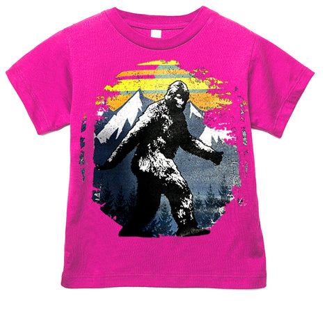 Sasquatch Mountain Tee, Hot Pink  (Infant, Toddler, Youth, Adult)
