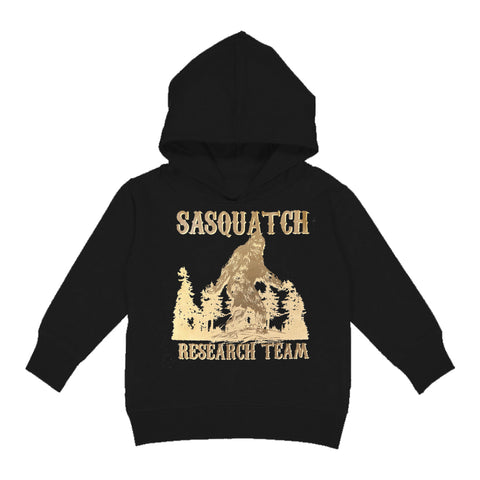 Sasquatch Research Team Hoodie, Black (Toddler, Youth, Adult)