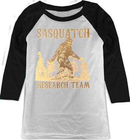 Sasquatch Research Raglan, W/B (Toddler, Youth)
