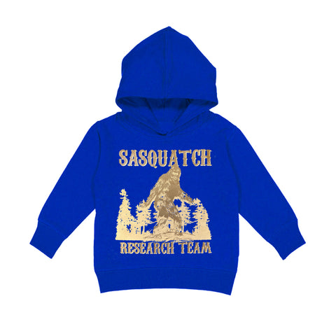 Sasquatch Research Team Hoodie, Royal  (Toddler, Youth, Adult)