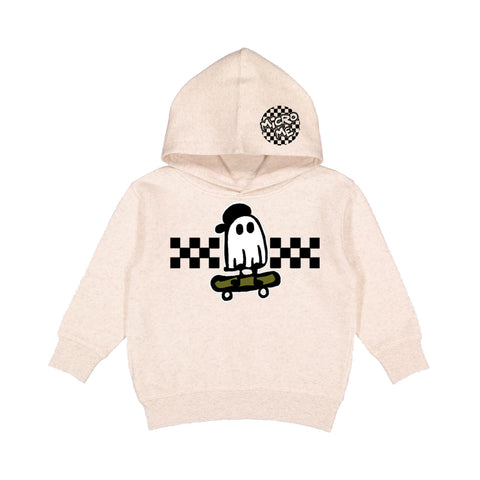 SK8R Ghost Hoodie, Natural (Toddler, Youth, Adult)