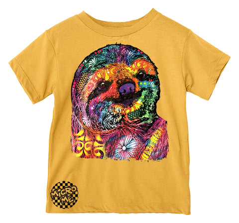 WD Sloth Tee, Gold  (Infant, Toddler, Youth, Adult)