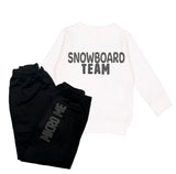 *SNOWBOARD Team Fleece CREW Set, W/B  (Toddler,Youth, Adult)