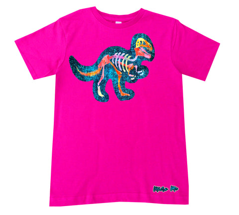 SS-Salty Dino Tee, Neon Pink (Infant, Toddler, Youth, Adult)