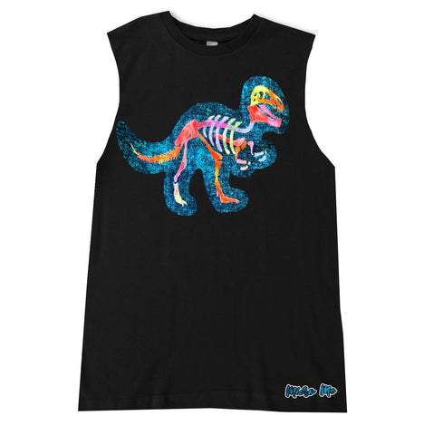 SS-Salty Dino Muscle Tank, Black (Infant, Toddler, Youth, Adult)