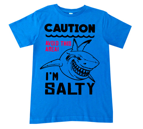 SW-Salty Shark Tee, Neon Blue (Infant, Toddler, Youth)