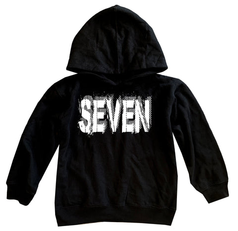 SEVEN Hoodie, Black (Toddler, Youth, Adult)