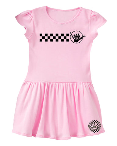 Shaka Bones Dress, Lt. Pink  (Infant, Toddler)