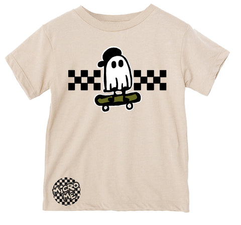 SK8R Ghost Tee, Natural (Toddler, Youth, Adult)
