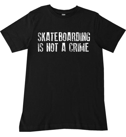 Skateboarding Is Not A Crime Tee, Black (Infant, Toddler, Youth)