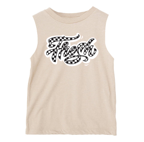 Skate Fresh Muscle Tank, Natural (Infant, Toddler, Youth, Adult)