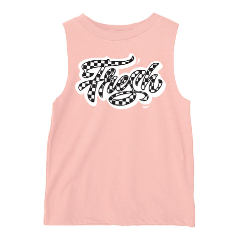 Skate Fresh Muscle Tank, Peach (Infant, Toddler, Youth, Adult)