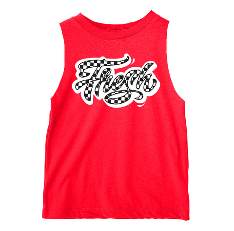 Skate Fresh Muscle Tank, Red (Infant, Toddler, Youth, Adult)