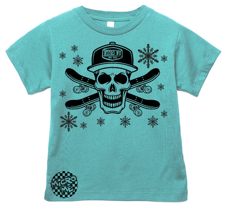 Winter Skull Tee, Saltwater (Infant, Toddler, Youth, Adult)