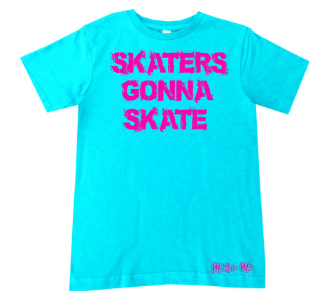 SR-Skaters Gonna Skate Tee, Tahiti/HP  (Infant, Toddler, Youth, Adult)