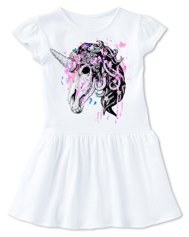U- SkeleCorn Dress, White (Infant, Toddler)