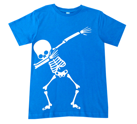 *Skeleton Dab Tee, Neon Blue (Infant, Toddler, Youth , Adult)