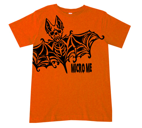 Bat Skelly Tee,  Orange (Infant, Toddler, Youth, Adult)