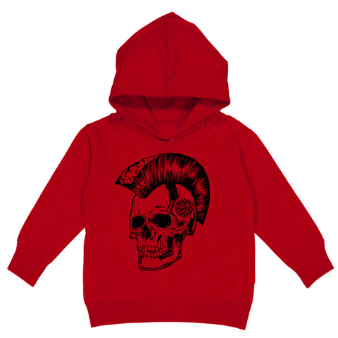 Skelly Mohawk Hoodie, Red (Toddler, Youth, Adult)