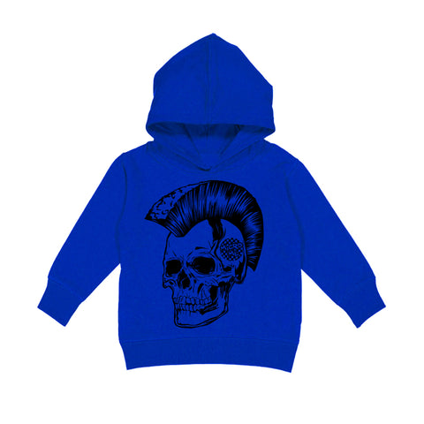 Skelly Mohawk Hoodie, Royal (Toddler, Youth, Adult)