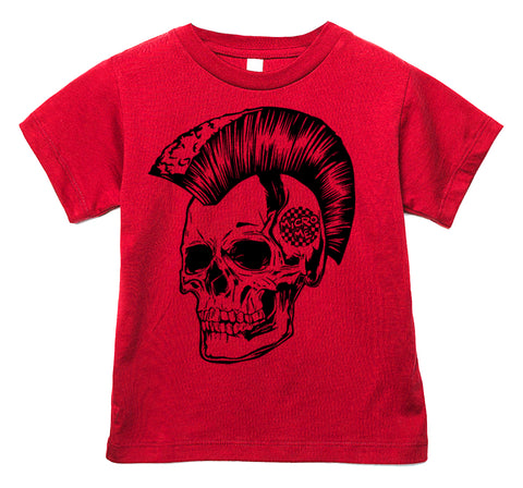 Skelly Mohawk Tee, RED (Infant, Toddler, Youth, Adult)