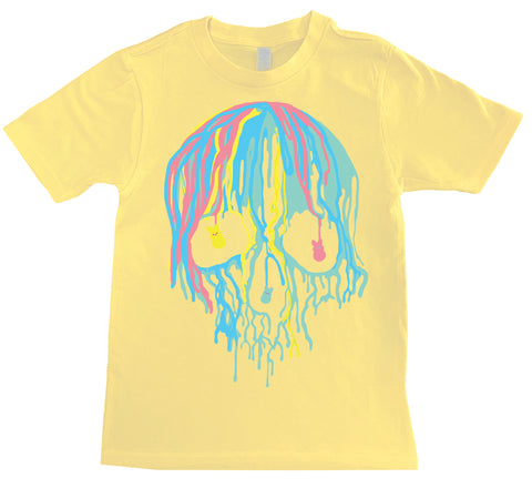 Easter Drip Skull Tee,  Butter  (Infant, Toddler, Youth, Adult)
