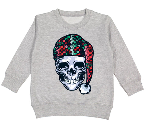 Skull Santa Sweatshirt, Heather  (Toddler, Youth)