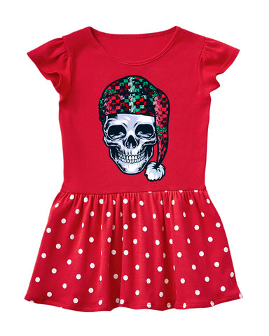 Skull Santa Dress, Red Dot (Infant, Toddler)