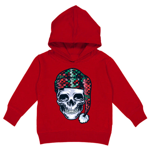 Skull Santa Hoodie, Red (Toddler, Youth, Adult)