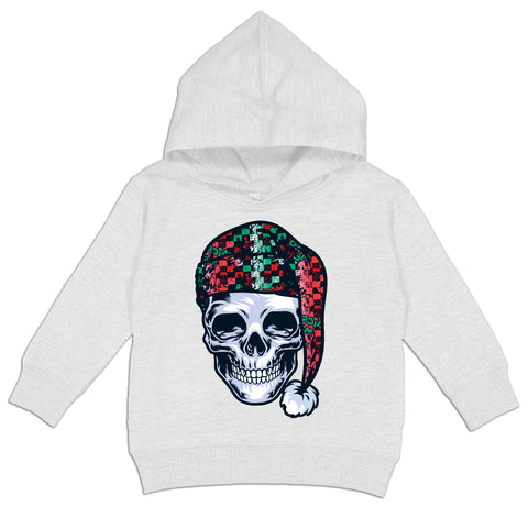 Skull Santa Hoodie, White (Toddler, Youth, Adult)
