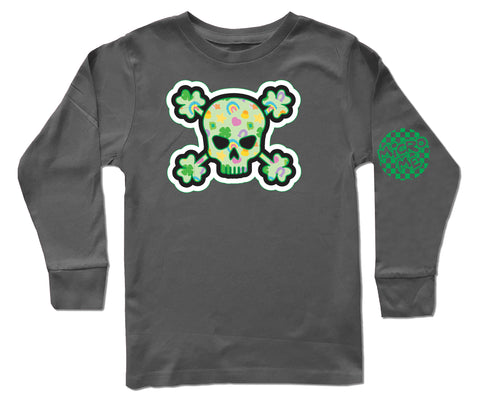 Charms Skull Long Sleeve Shirt, Charc (Toddler, Youth, Adult)