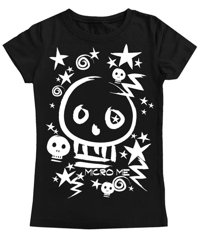 Skulls N Bolts GIRLS Fitted Tee, Black (Youth, Adult)